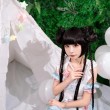 喵小吉cos草神写真:照片剪裁精准,完美再现原作。